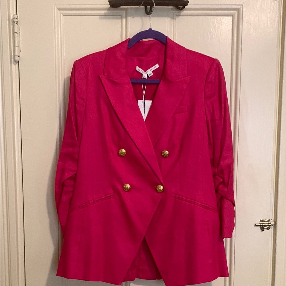 Veronica Beard Pink Blazer Structured Suit Jacket